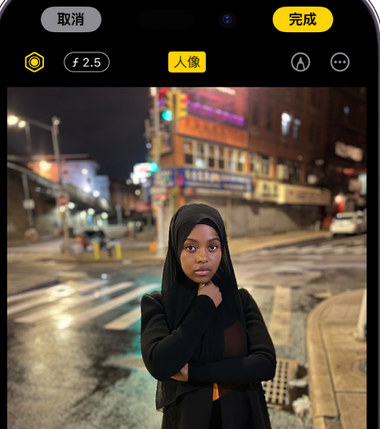 凌海苹果15服务店分享如何在iPhone15系列机型拍摄照片中添加人像效果 